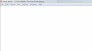 break statement application in python