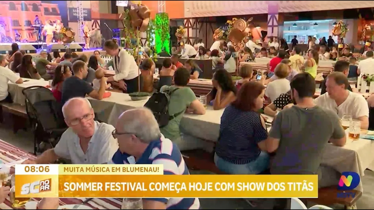Sommer Festival começa nesta quinta-feira em Blumenau com show dos Titãs