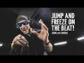 Jump and freeze on the beat using a 176-cameras bullet-time array