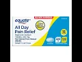 Equate Naproxen Sodium Tablets USP 220 mg Pain Reliever and Fever Reducer 100 Count