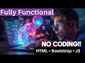 I Built a Fully Functional Website Using AI No Coding