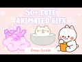 50 Cute Animated Gifs Green Screen