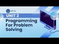 AKTU Programming For Problem Solving UNIT 2 QuickShot