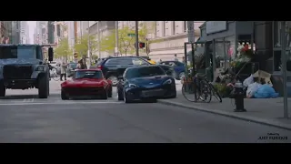 اجمل لقطات افلام فان ديزل وذا روك السرعة والغضب 8 