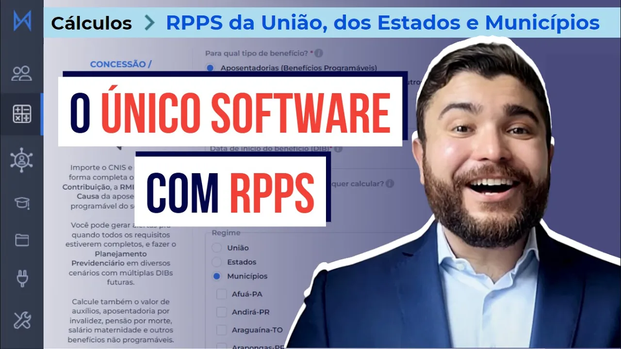 Miniatura do vídeo: RPPS: O Primeiro e Único Software de Cálculos Previdenciários do Regime Próprio