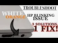 FIX HP Flashing WHITE Light 3 Times HP Laptop Power Button ORANGE Light Blinking