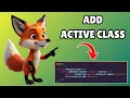How to Add Active Class in Javascript