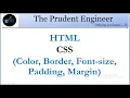 CSS introduction INLINE INTERNAL and EXTERNAL CSS Web Development tutorial