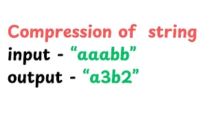 string compression in java code with ashutosh