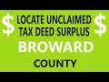 Locate Broward County Tax Deed Surplus Records - Florida Overbids