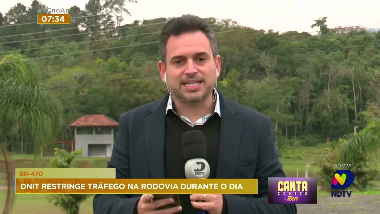 Trecho da BR-470 em Blumenau sofre restrição de tráfego nesta terça-feira