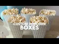 Custom Popcorn Boxes Tutorial DIY popcorn box template for party