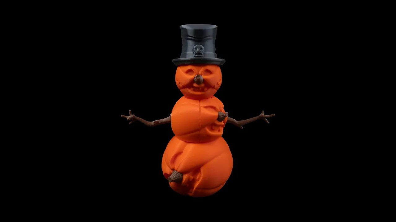 Jack o'Lantern Snowman