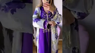 شوفي روعة جلابة دوبياس بكيمونو تليجة من فوق 