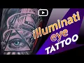 Hourglass and Illuminati Eye Tattoo Time Lapse
