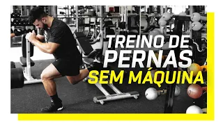 Treino intenso de pernas só com halteres e sem máquinas (C de ABC)
