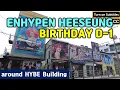 Download Lagu ENHYPEN Heeseung Birthday (D-1) Events around HYBE Building, Seoul, 2025