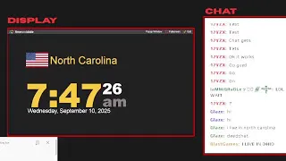 North carolina Current time