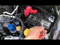 disconnecting BATTERY on a subaru legacy forester