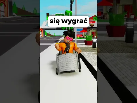 DZIECKO NA WÓZKU WYGRAŁO ZAWODY W BIEGANIU I SPEŁNIŁO SWOJE MARZENIE... 🥺💕 #roblox #robloxshorts