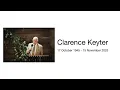 Clarens Keyter Memorial Servive