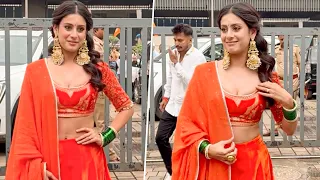 Isha Malviya Looks Dreamy! Actress Stuns In A Gorgeous Lehenga At Dahi Handi Utsav In Borivali