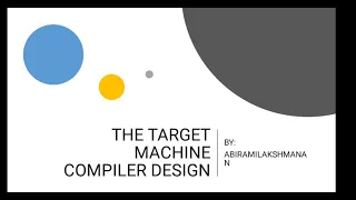 The target machine in compiler design