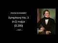 SCHUBERT Symphony No. 3 in D major (D.200) Score