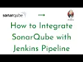 How to Integrate SonarQube with Jenkins Pipeline Add SonarQube in Jenkins Config Jenkins Tutorial