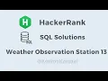 Weather Observation Station 13 HackerRank SQL Solution