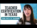 How to Get Your Texas Teaching Certificate TExES Certification Guide