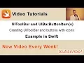 UIToolBar and UIBarButtonItem s Example in Swift