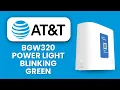 AT T BGW320 Power Light Blinking Green Fiber Connection Fix Troubleshoot