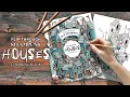 Steampunk Houses Coloring Book