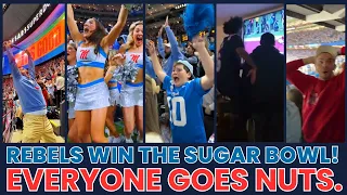 REBELS WIN THE SUGAR BOWL EVERYONE GOES NUTS Wild Reactions to the Ole Miss Upset over Georgia