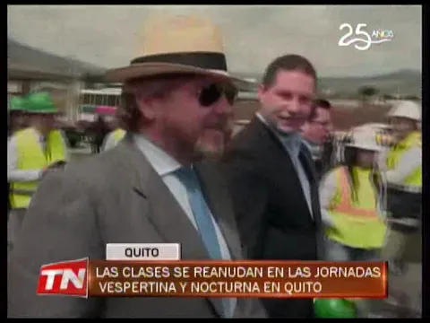 Las clases se reanudan en las jornadas vespertina y nocturna en Quito