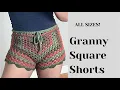 Granny Square Crochet Shorts Hookin - youup
