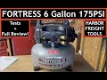 Fortress 6 Gallon 175PSI Air Compressor - Tests Full Review