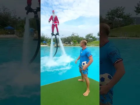 Santa Claus kidnapped Haalland at a water park🤣
