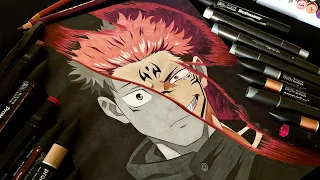 Drawing Sukuna & Yuji From Jujutsu Kaisen 🔥🔥