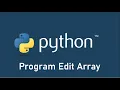 Program Edit Array Bahasa Pemrograman Python