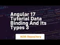 Angular 17 tutorial data binding and its types 3