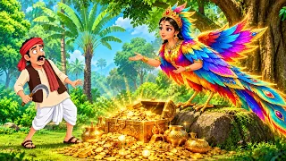 रहस्यमई पक्षी और गरीब किसान की किस्मत | Hindi Moral Story | 2D Animation | Hindi Kahani | #12:00