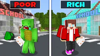 Download Rich School vs Poor School - Maizen JJ vs Mikey - Sad Story in Minecraft MP3