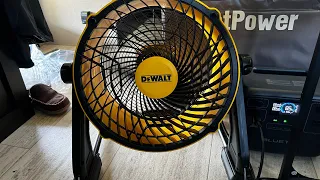 Living in a trailer in 32c heat? Normal desk fans just don’t cut it! Get out the big boy!