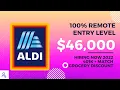 Aldi is hiring a Remote Entry Level Recruiter Work From Home Jobs 2022