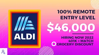Aldi is hiring a Remote Entry Level Recruiter Work From Home Jobs 2022