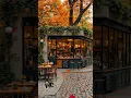 Lagu Autumn Café Charm 🍂 Cozy Outdoor Ambience with Smooth Jazz Music for Relax \u0026 Study