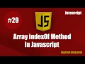 Array indexOf method in javascript Javascript array indexOf method indexOf Javascript
