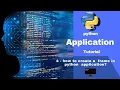 7-python application gui how to create a frame in python application